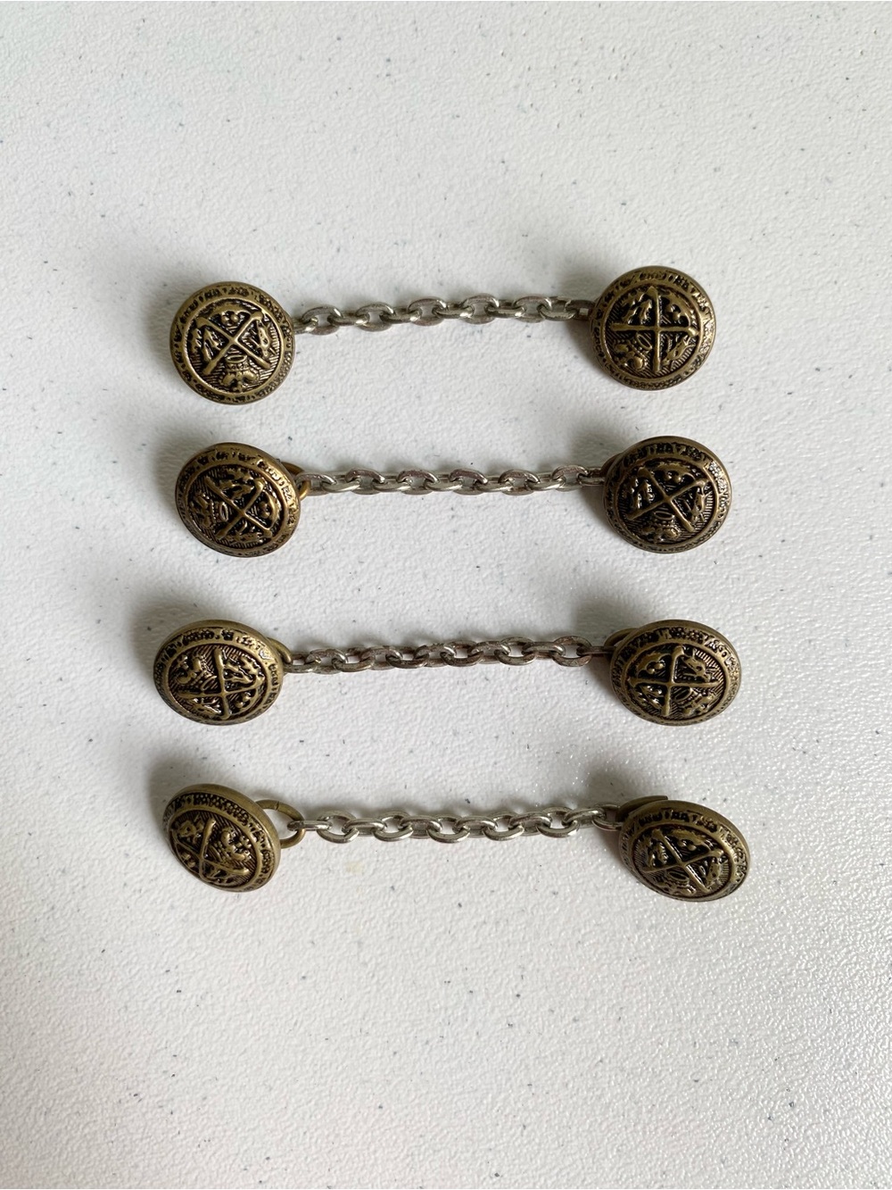 Vintage Royal Blackheath Golf Club Crown & Thistles Cloak Clasps